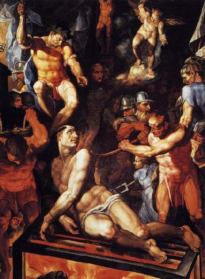 TIBALDI, Pellegrino Martyrdom of St Lawrence oil painting picture